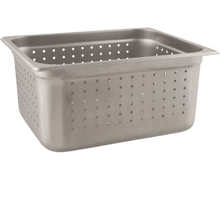 Browne Foodservice Pan, Steam , Half, 6"D, Perf, Ss 22126P